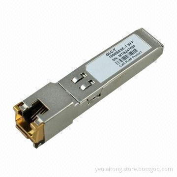 Copper SFP 10/100M Transceiver 100m (GLC-T) Fiber-optic Receivers, Hot Pluggable, RJ45 Port